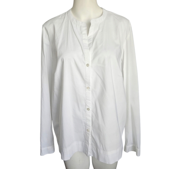 J. Jill Womens Button Down Long Sleeve Size Medium Classic Workwear Summer - Picture 1 of 10